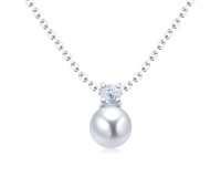 Charming Pearl Silver Necklaces SPE-5648
